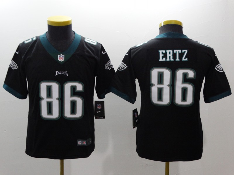 Youth Philadelphia Eagles #86 Ertz black Nike NFL jerseys